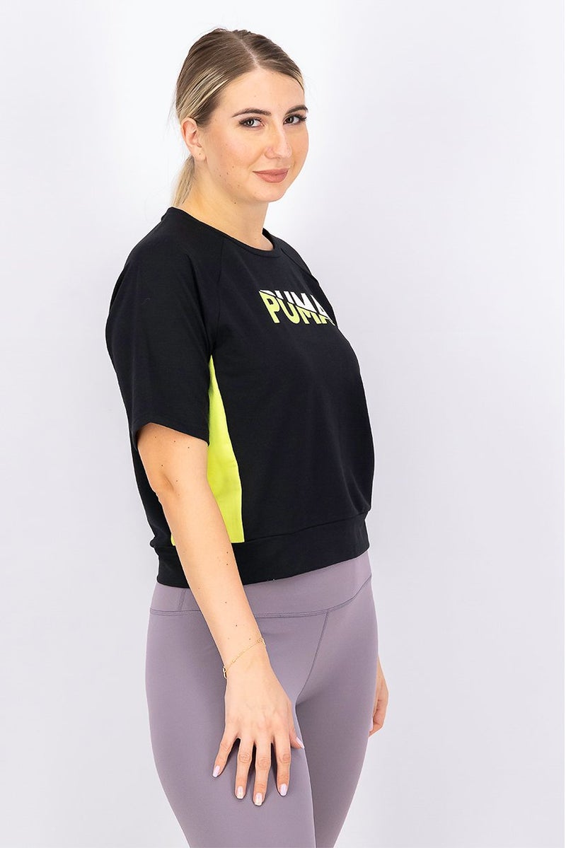 PUMA Women Relaxed Fit Short Sleeve Training T-shirt, Back Combo  - Image 3
