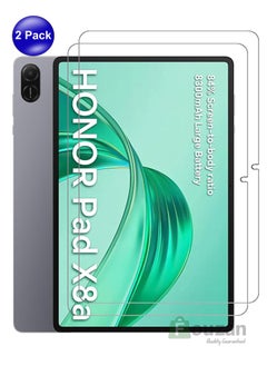 Honor Pad X8a - [2pcs] Tempered Glass Screen Protector - Delicate Touch , Higher Transparency , Easy to Install ,Anti-scratch and Bubble-free Screen Protector - Clear