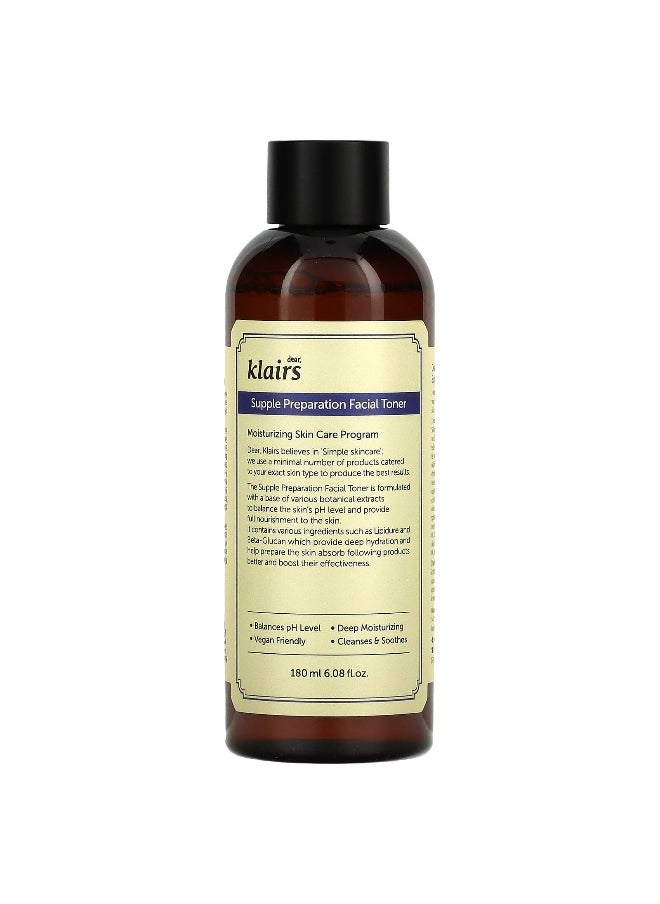 Dear,Klairs Dear, Klairs, Supple Preparation Facial Toner, 6.08 fl oz (180 ml)  - Image 1