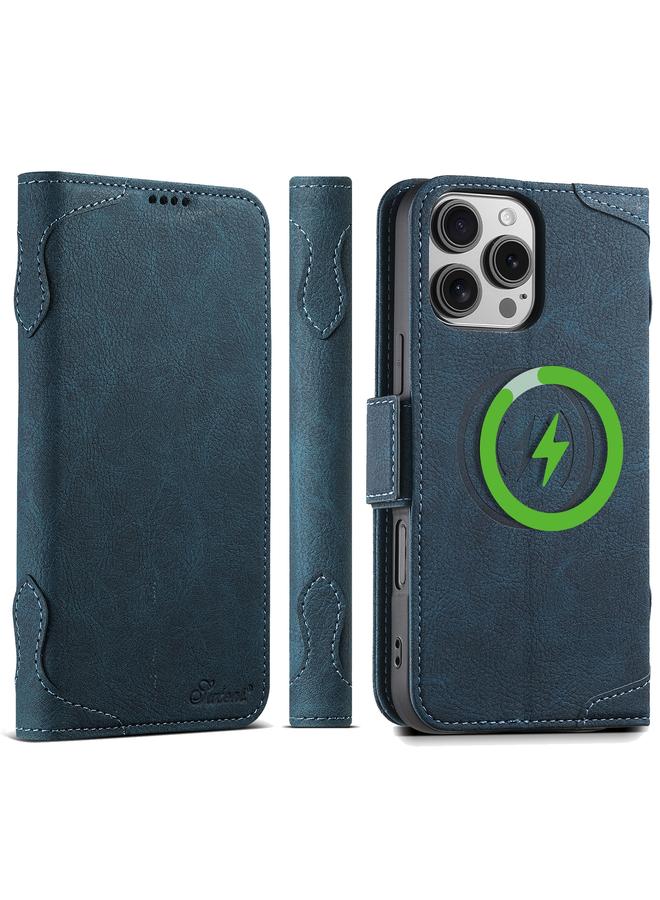 سوتين جراب هاتف SUTENI J07 متعدد الوظائف أفقي قابل للطي من الجلد مع خاصية Magsafe لهاتف iPhone 16 Pro - Image 1