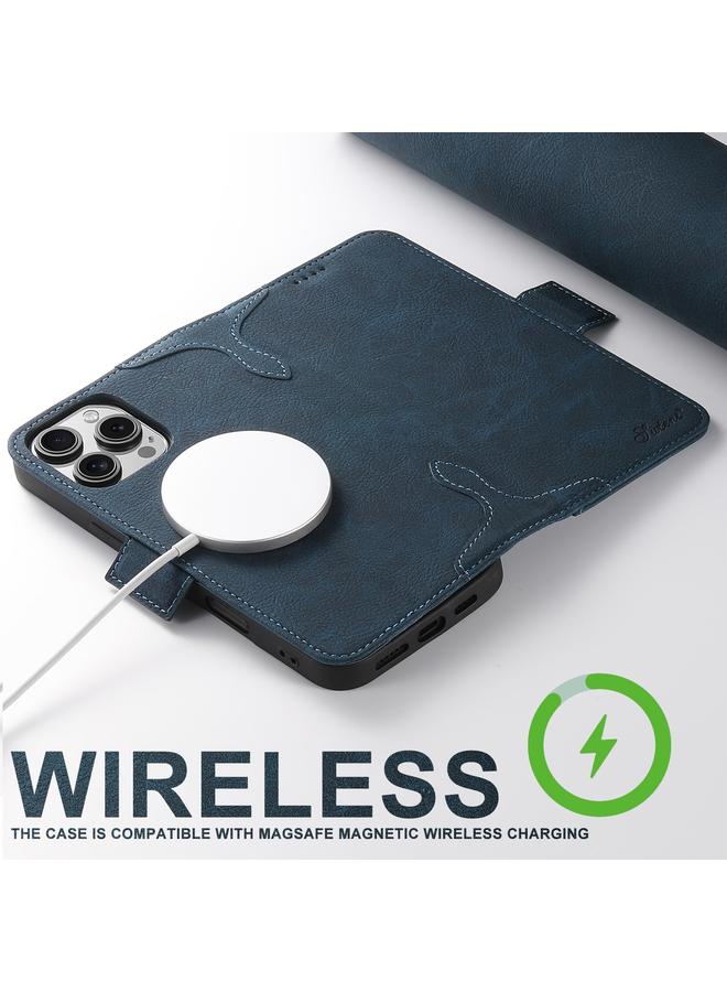 سوتين جراب هاتف SUTENI J07 متعدد الوظائف أفقي قابل للطي من الجلد مع خاصية Magsafe لهاتف iPhone 16 Pro - Image 5