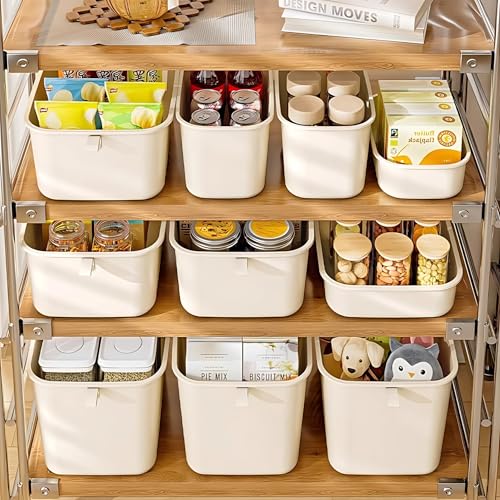 KREPS® Multi Purpose Plastic Storage Bins Stackable Organizer Boxes with Lids, Stackable Crates for Home & Kitchen, items like books, clothes, snacks, toys. (Pack Of 3, Medium - 24 X 16 X 15 CM) - Image 4
