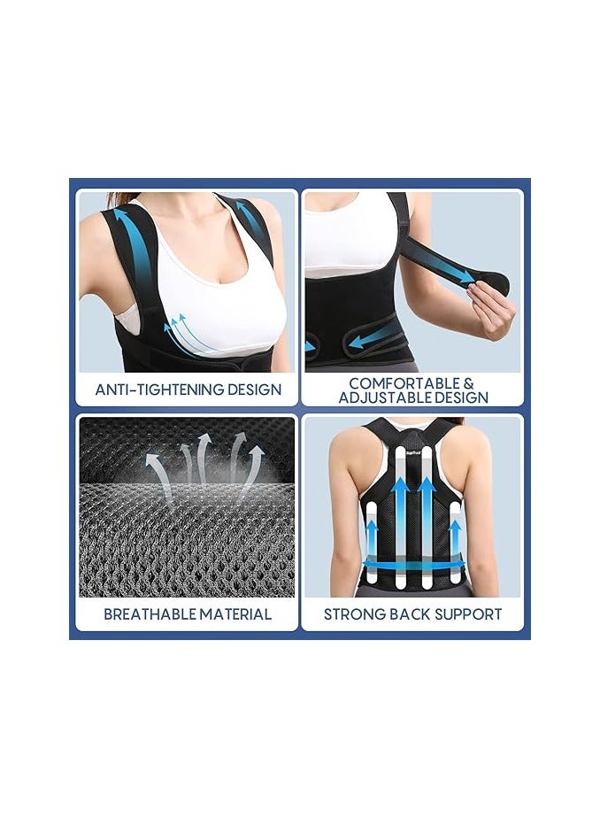 general Back Brace Posture Corrector for Women and Men, Back Support Belt for Women, Upper Back Brace for Posture, Back Straightener Posture Corrector  - Image 4