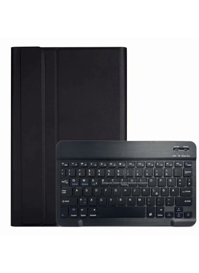 Generic For IPad10.9 Inch Bluetooth Keyboard Leather Case Air7 Backlit Pro11 Generation Protective Case 4 Bar Spanish-Color:Leather Case + Bluetooth Keyboard (German)-Product Type:ipad Pro11 Inch 2022/21/20/18 Universal  - Image 1