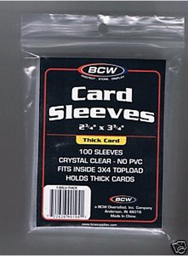 BCW Thick Card Soft Sleeves (2) Pack Of 100 Sleeves - Image 2