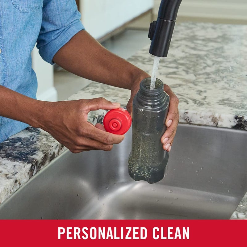 Rubbermaid مجموعة تنظيف الأرضيات بممسحة رش من Rubbermaid، 3 وسادات ميكروفايبر قابلة لإعادة الاستخدام، 1 زجاجة قابلة لإعادة التعبئة، بدون سلك، تنظيف متعدد الأسطح لجميع الأرضيات في المنزل/الحمام/المكتب - Image 5