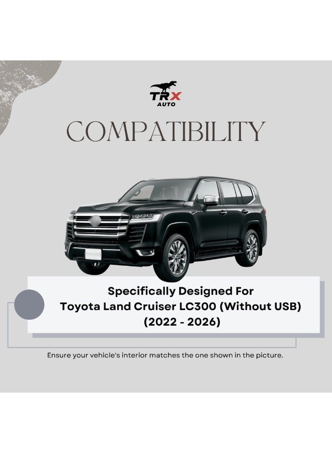 TRX AUTO Magnetic Wireless Charging Phone Holder for Toyota Land Cruiser LC300 Screen (Without USB) 2022–2026 | Strong Magnet Car Mount with Fast Qi Charging - Image 4