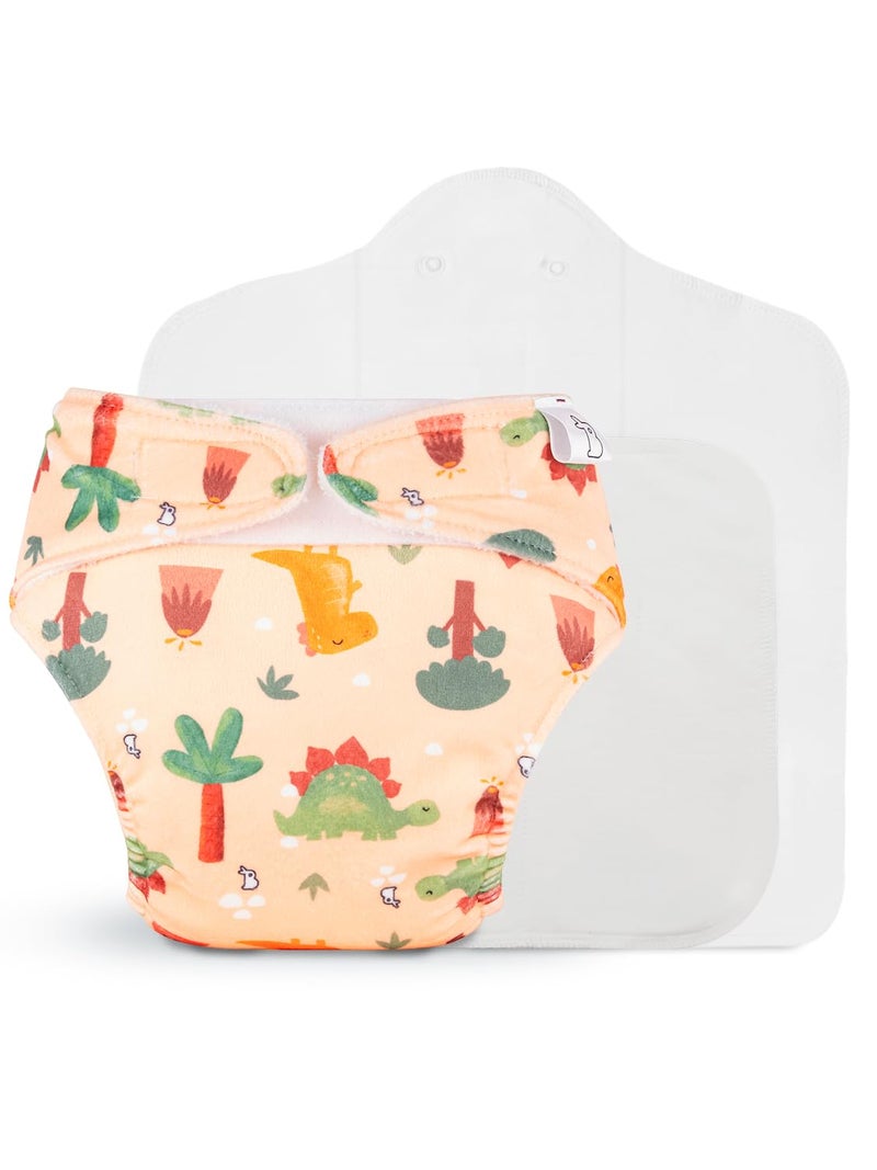 Superbottoms حفاضة قماش فري سايز أونو سوبر سوفت (مع فيلكرو) | حفاضة قماش قابلة لإعادة الاستخدام وقابلة للتعديل للأطفال | راحة جافة | تناسب من 3 أشهر إلى 3 سنوات | قابلة للغسل وخالية من الطفح الجلدي | وقت الزئير - Image 1