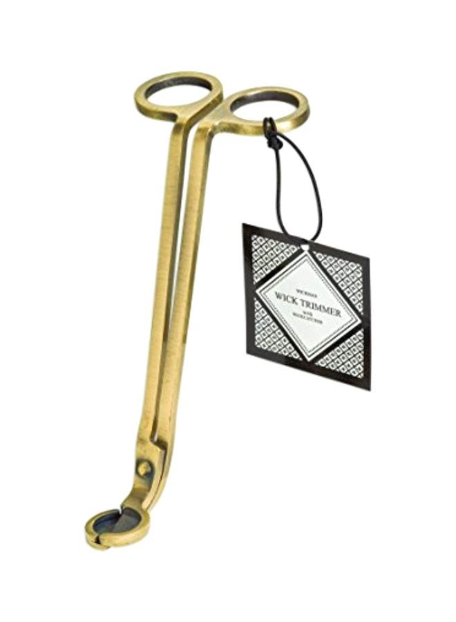 Wickman Antique Brass Finished Wick Trimmer - Image 1