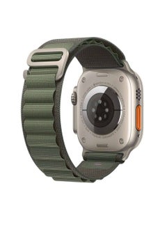 Alpine Loop Compatible with Apple Watch Ultra Band,Metal connector Rugged Woven Nylon Men G-Hook Strap for iWatch Series Ultra SE 49mm 45mm 44mm
