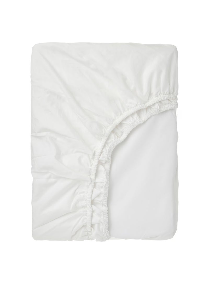 RÖNNVECKMAL Fitted sheet, 90x200 cm