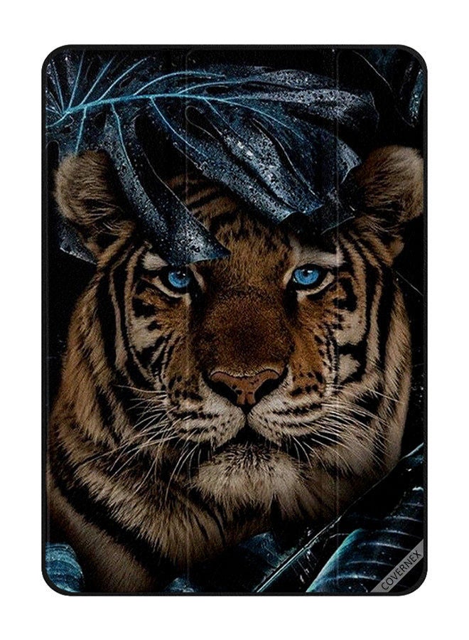 Covernex Protective Flip Cover For Samsung Galaxy Tab S8 Tiger Sit In Leaves  - Image 1