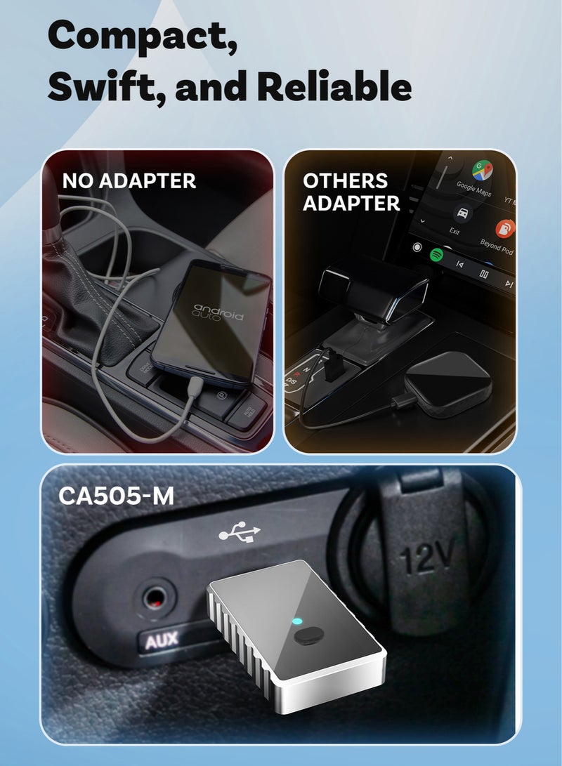 Wired to Wireless CarPlay Box, Upgraded Android Smart Car Module, Plug & Play USB, Compatible with iPhone iOS 10+ & Android 11+, Supports 98% Car Models - Image 5