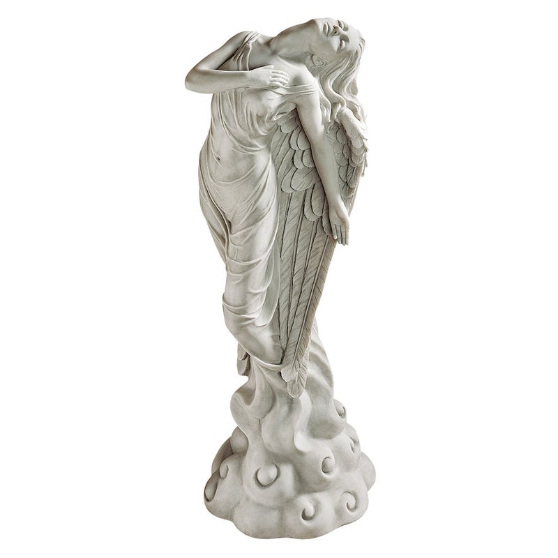 Design Toscano Ascending Angel Garden Statue, Medium, Antique Stone - Image 1