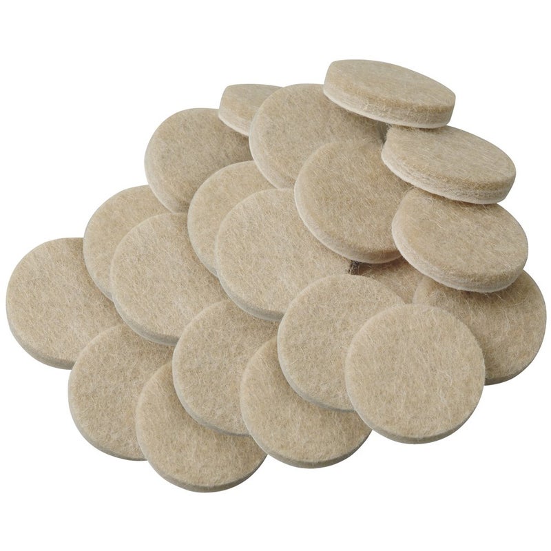 SOFTTOUCH 4718595N Heavy Duty 34 Inch Felt Furniture Pads to Protect Hardwood Floors from Scratches Linen 20 Count