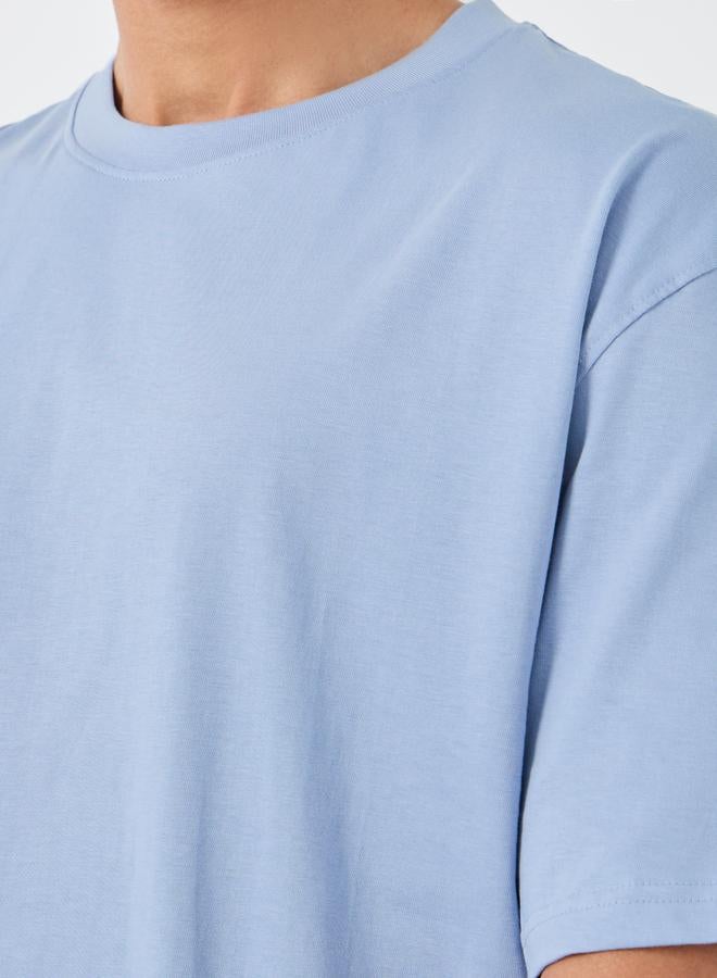 Styli Pure Cotton Crew Neck Oversized T-Shirt - Image 3