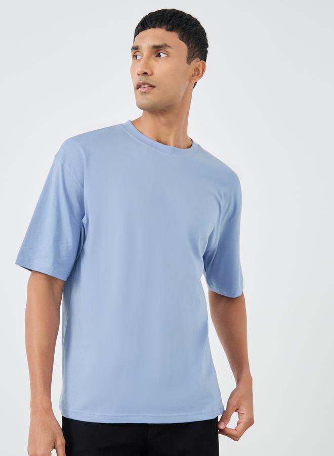 Styli Pure Cotton Crew Neck Oversized T-Shirt - Image 1