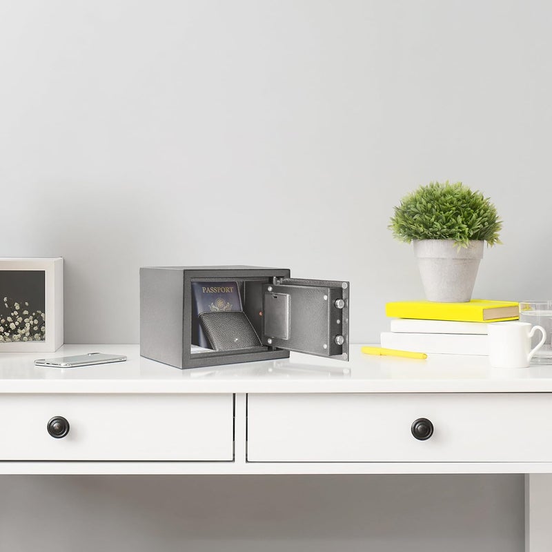 Barska Digital Keypad Home  Office Steel Security Safe Lock Box with Deadbolts  041 Cu Ft Compact - Image 5