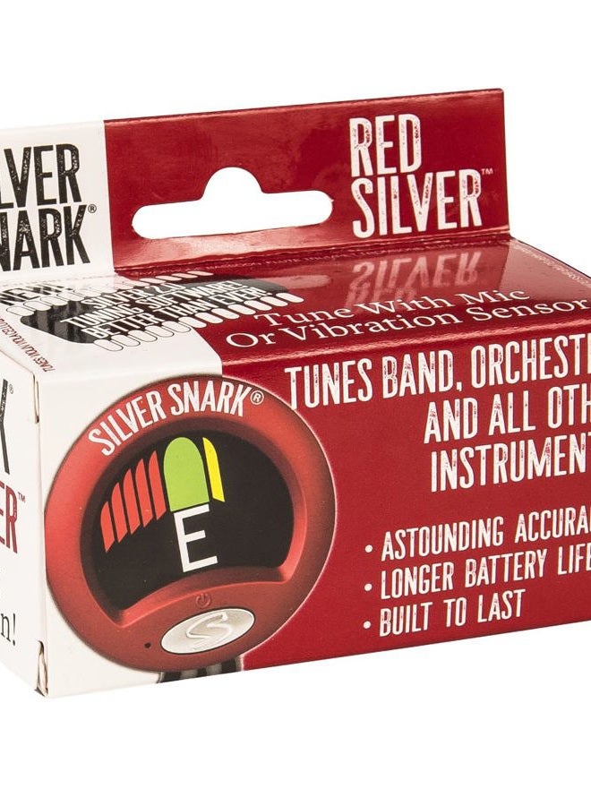 SNARK Silver 2 Clip-on All Instrument Tuner - Red/Silver - Image 5