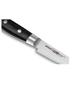 Samura Samura PRO-S Set of 3 Kitchen Knives | Paring Knife, Utility Knife, Chef's Knife | AUS-8 Stainless Steel Blade | G-10 Fiberglass Polymer Handle | Thick, Wide, Long Blade with Central Tip  - Image 2