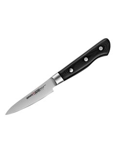 Samura Samura PRO-S Set of 3 Kitchen Knives | Paring Knife, Utility Knife, Chef's Knife | AUS-8 Stainless Steel Blade | G-10 Fiberglass Polymer Handle | Thick, Wide, Long Blade with Central Tip  - Image 1