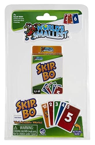 Worlds Smallest World's Smallest Skip-Bo, Super Fun for Outdoors, Travel & Family Game Night - Image 3