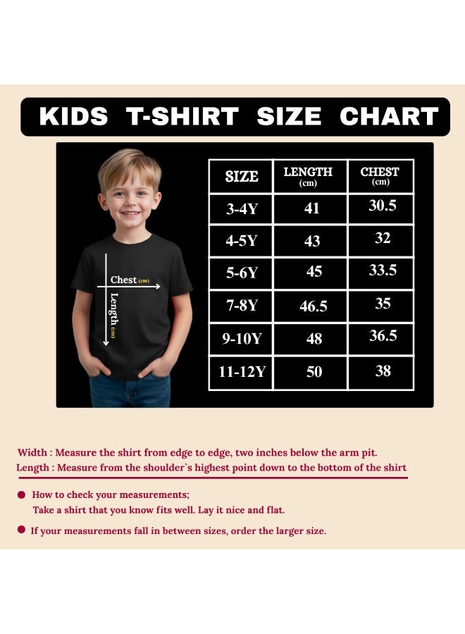 PRINTSHOP4ME Christmas Monogram Initial Letters G Printed Unisex Kids Black T-Shirt For Boys And Girls - Round Neck And Short Sleeve Cotton Tshirt - Image 3