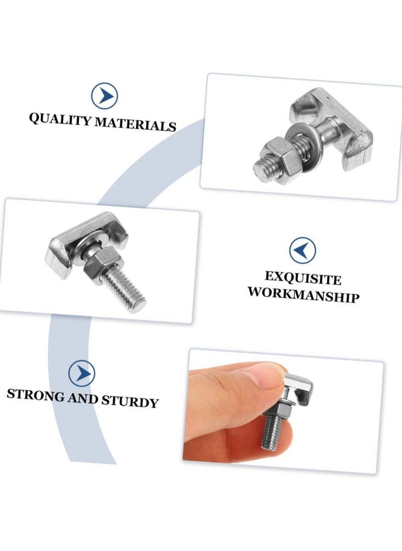 Generic - T Bolt Battery Terminal Nuts, Car Battery Cable Extender Replacement Battery Terminal T Bolt for 64740 GM 19116852, VW 6x0-915-138, BMW 61128373946 (8 Pcs) - Image 1