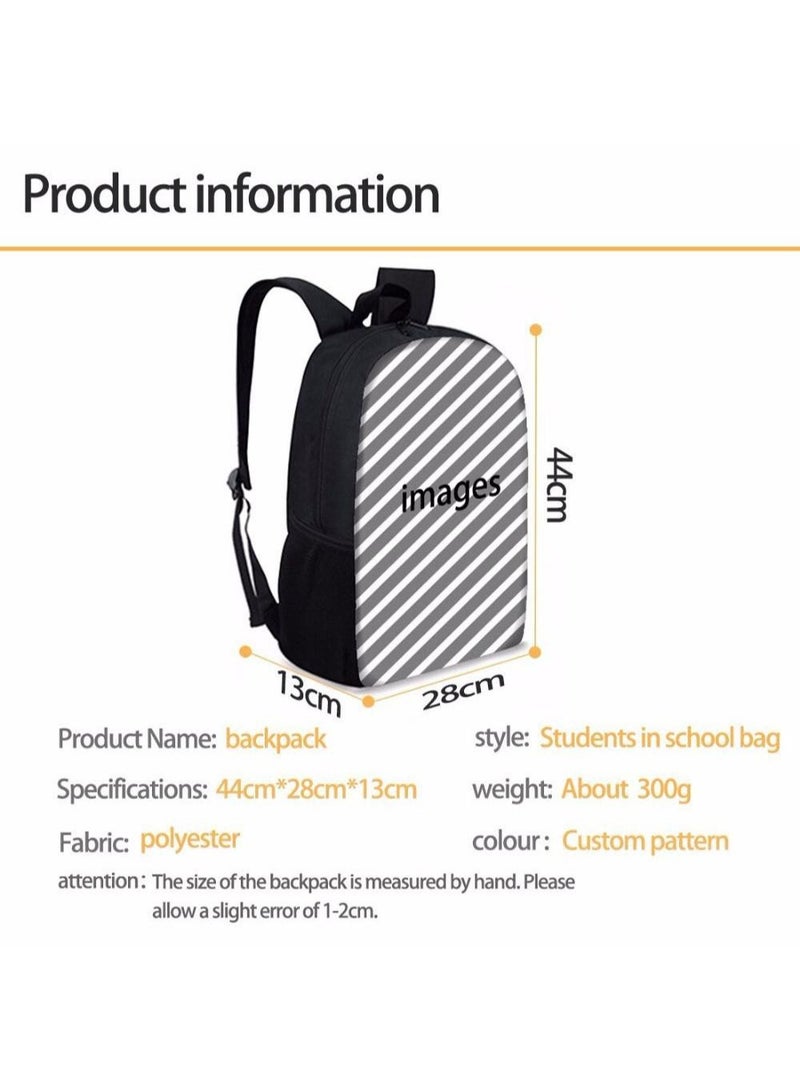 73Hours 3 pcs set Kuromi Children Backpack Daypack Schoolbag Girls  Boys School Book bag with Lunch Box Pen Case - Image 4