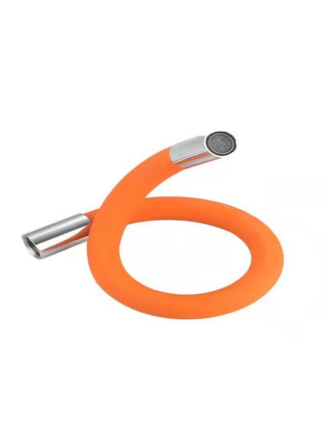 Thoraya - Faucet Extension Tubes Splashproof Flexible 360 Degrees Free Bending Faucet Lengthening Extender Universal G1/2 Interface Small 20cm / 7.9in - Image 1