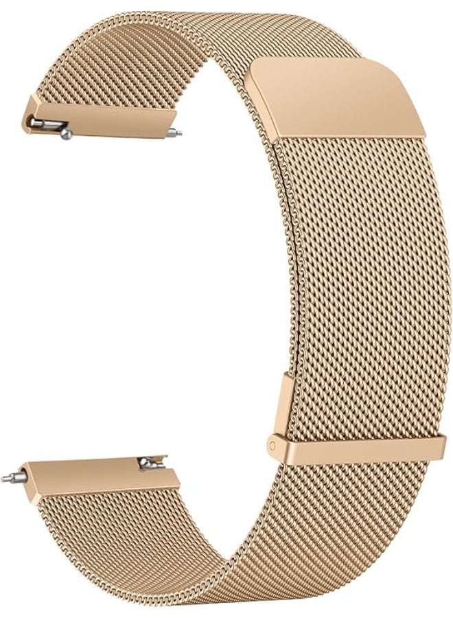 22mm Quick Release Metal Watch Band for Men and Women, Compatible with Huawei Watch GT2 / GT2 PRO / GT Runner / GT3 / GT3 Pro / GT4 / GT4 Pro / GT1 46mm Stainless Steel Magnetic Wristband for 22mm Watch_Rose gold - Image 1
