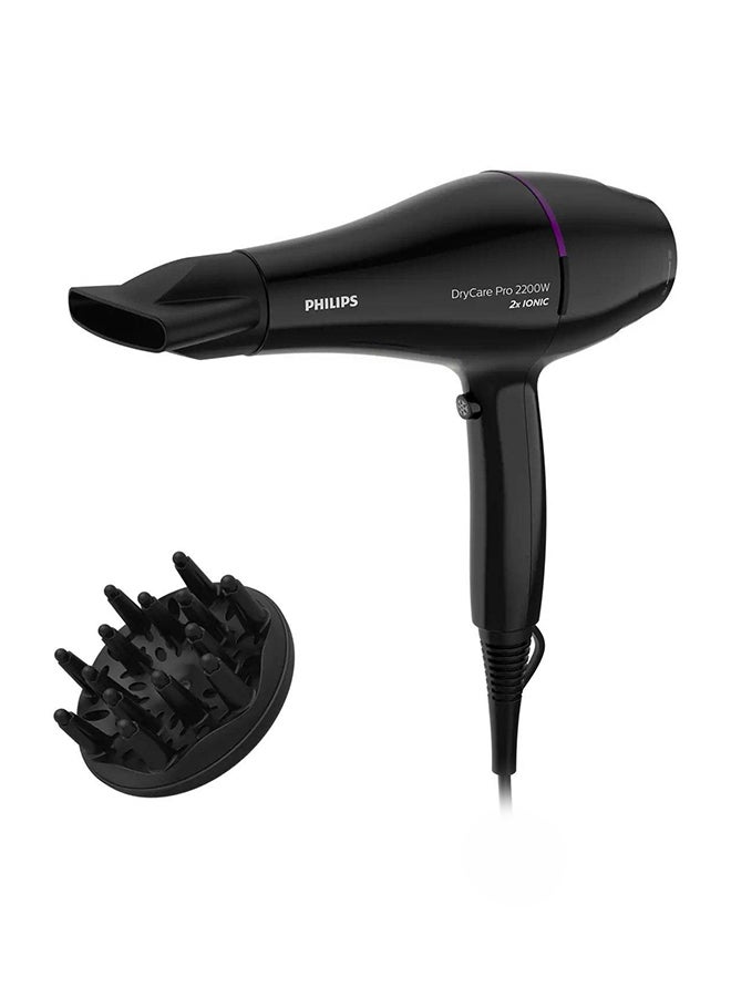 Philips Drycare Pro Hair Dryer With Ionic Care 2200W Black - Image 3