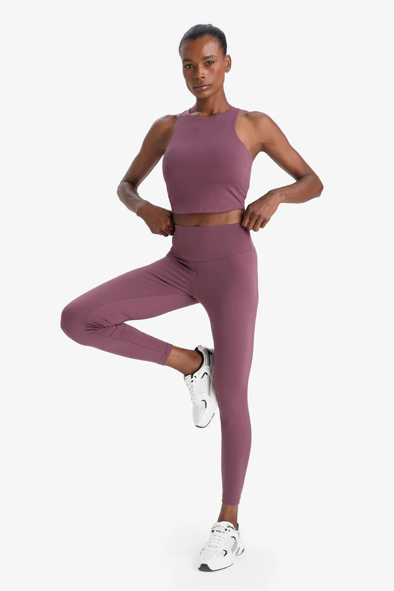 Defacto  DeFactoFit High Waist Printed Stretchy Sports Leggings for Women | Best Price UAE