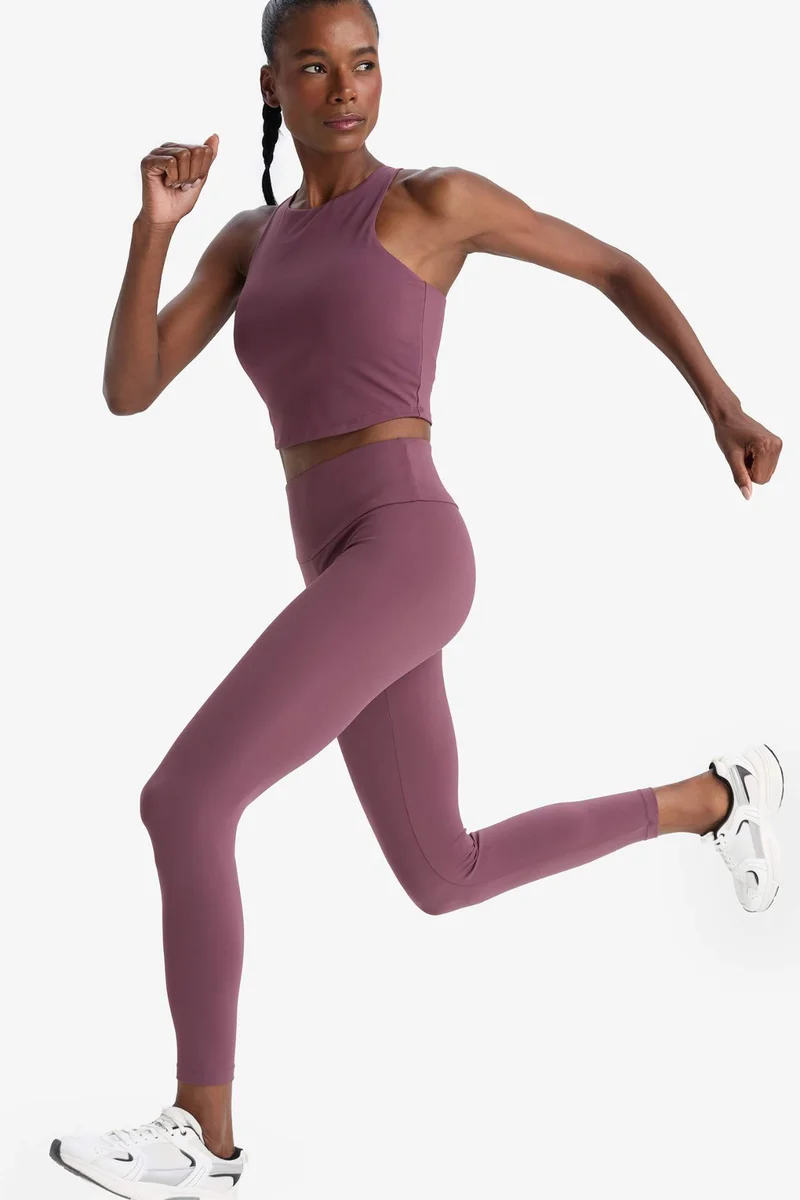 Defacto  DeFactoFit High Waist Printed Stretchy Sports Leggings for Women | Best Price UAE