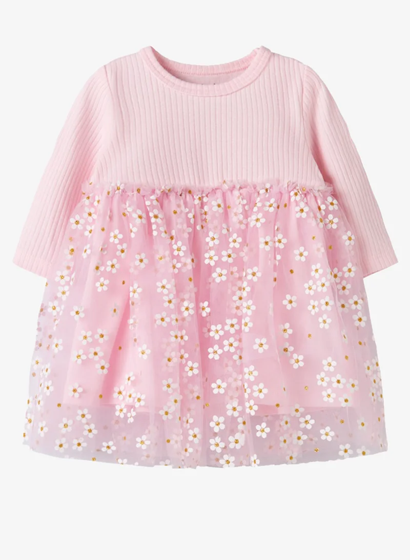 NAME IT Kids Floral Printed Midi Dress