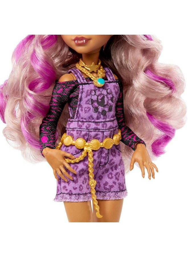 Clawdeen Wolf Fashion Doll With Purple Streaked Hair Signature Look Accessories & Pet Dog - pzsku/Z8DBCDB8BD6E21838C95BZ/45/_/1688624339/b7ace5df-7212-4562-b5eb-64a45c2f697a