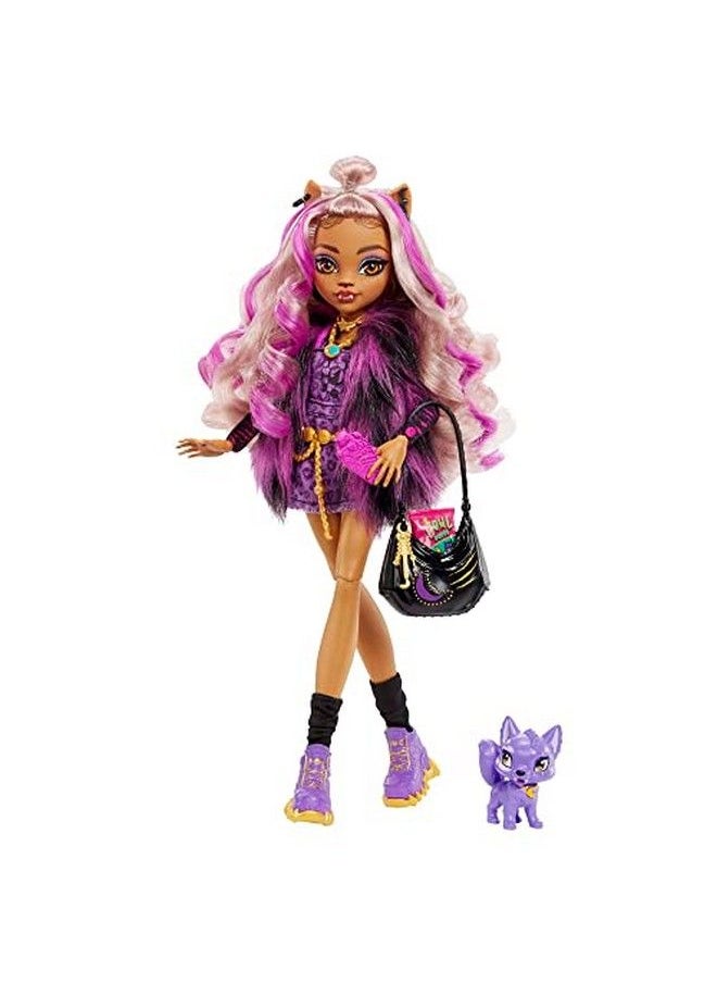 Clawdeen Wolf Fashion Doll With Purple Streaked Hair Signature Look Accessories & Pet Dog - pzsku/Z8DBCDB8BD6E21838C95BZ/45/_/1688624340/9cf804cd-b029-409a-bd4a-6ad9e512738b