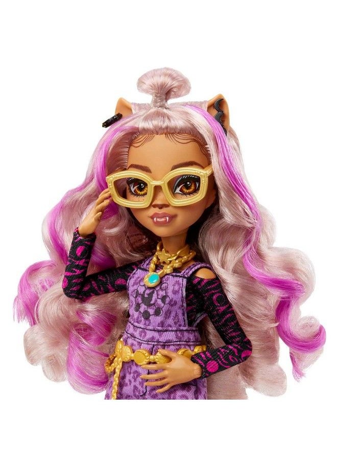 Clawdeen Wolf Fashion Doll With Purple Streaked Hair Signature Look Accessories & Pet Dog - pzsku/Z8DBCDB8BD6E21838C95BZ/45/_/1688624342/536b26de-14db-4053-84f1-9f70f1e8d544