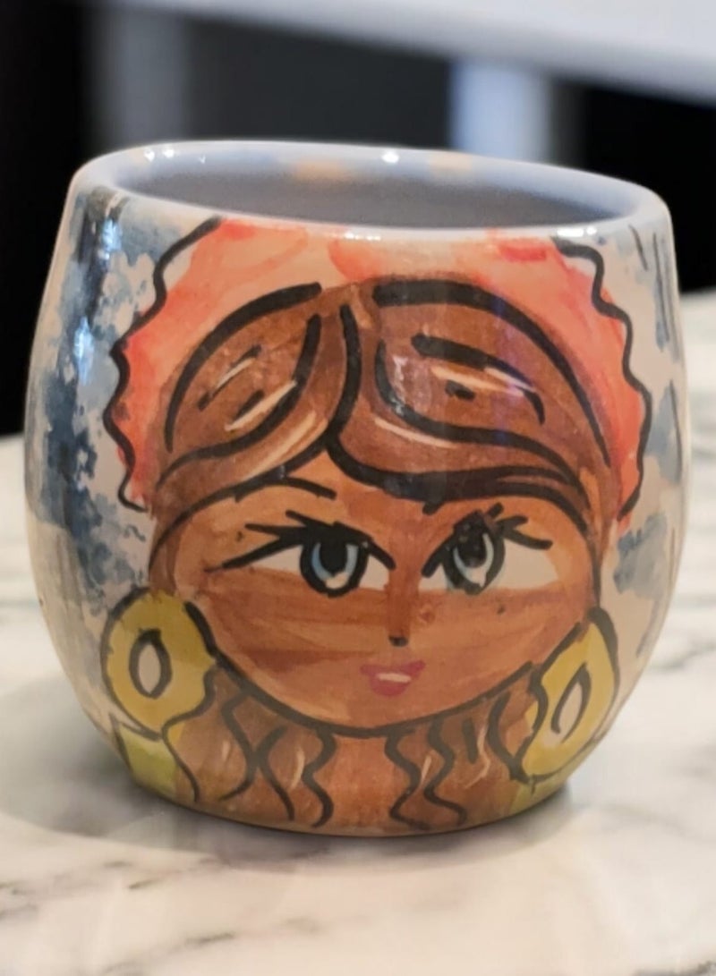 color zone pottery 200ml Ceramic and Pottery Mug, Microwave Safe, Handmade  - Image 1