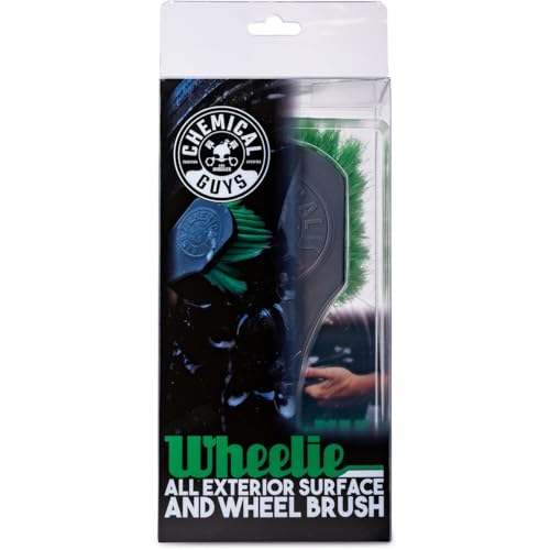 Chemical Guys ACCG08 Wheelie All Exterior Surface and Wheel Brush (Safe for Cars, Trucks, SUVs, RVs, Motorcycles, & More) Green - Image 2
