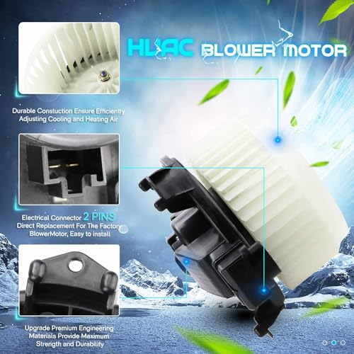 ILONPA مجموعة مروحة محرك سخان HVAC بديل 8710352141 700235 CB058434S01 تناسب سيارة Scion xD 2008-2014، Toyota Yaris 2007-2012 - Image 4