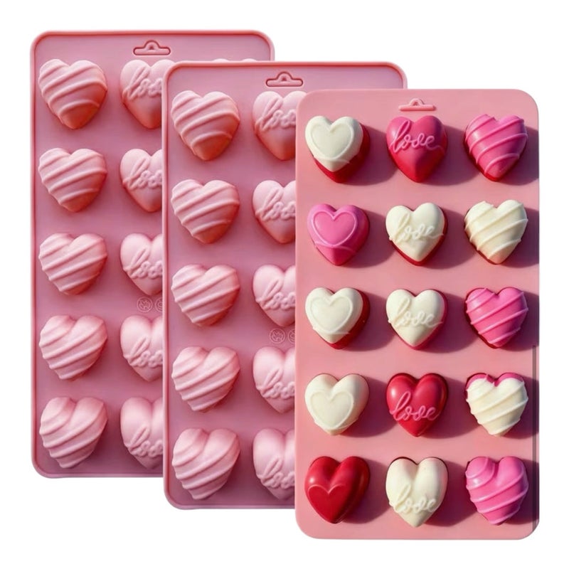GARBODIY 2Packs Silicone Valentine Chocolate Molds 10-Cavity Rose-Shaped Reusable Candy Mold for Truffles, Ice Cubes, Oskrieel Soap Heat Resistant (-40F to 446F) - Image 5