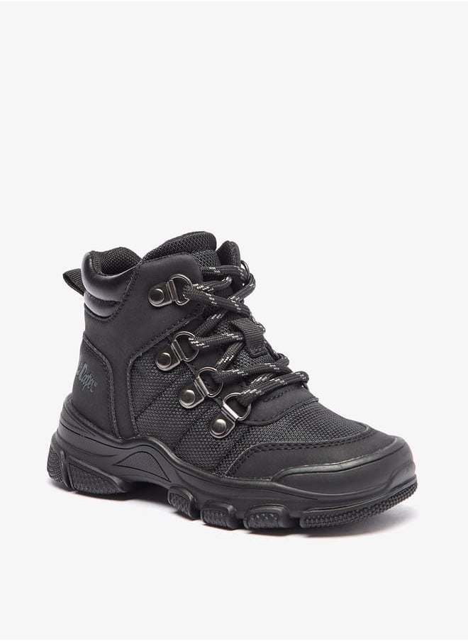 Lee Cooper - Boys' Panelled Ankle Boots with Zip Closure - Image 1