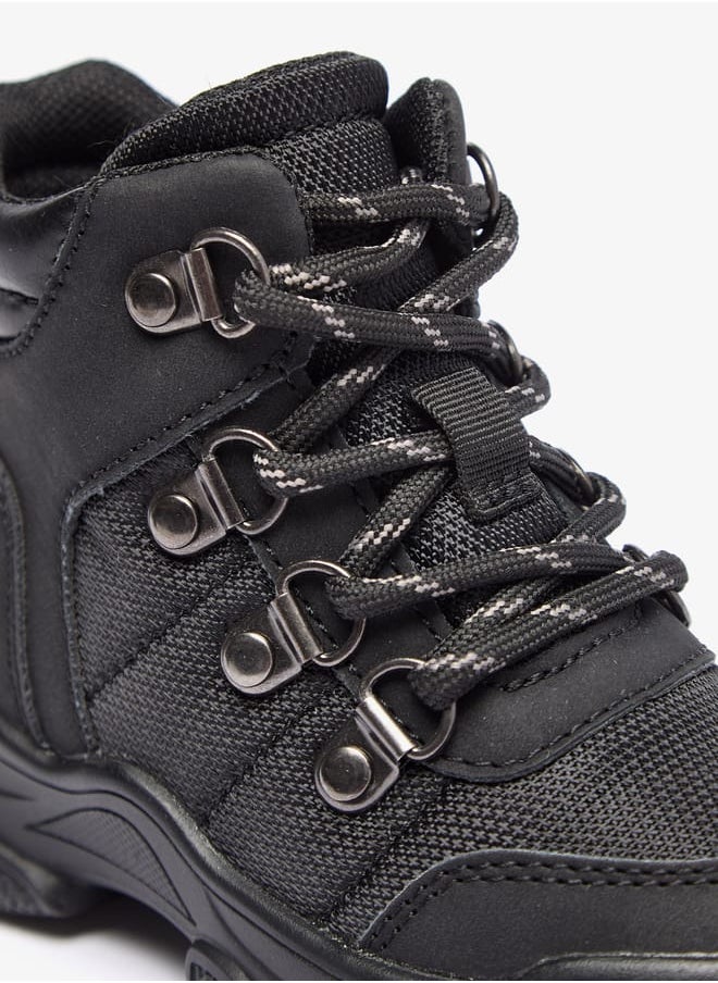 Lee Cooper - Boys' Panelled Ankle Boots with Zip Closure - Image 1