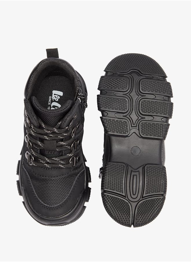 Lee Cooper - Boys' Panelled Ankle Boots with Zip Closure - Image 1