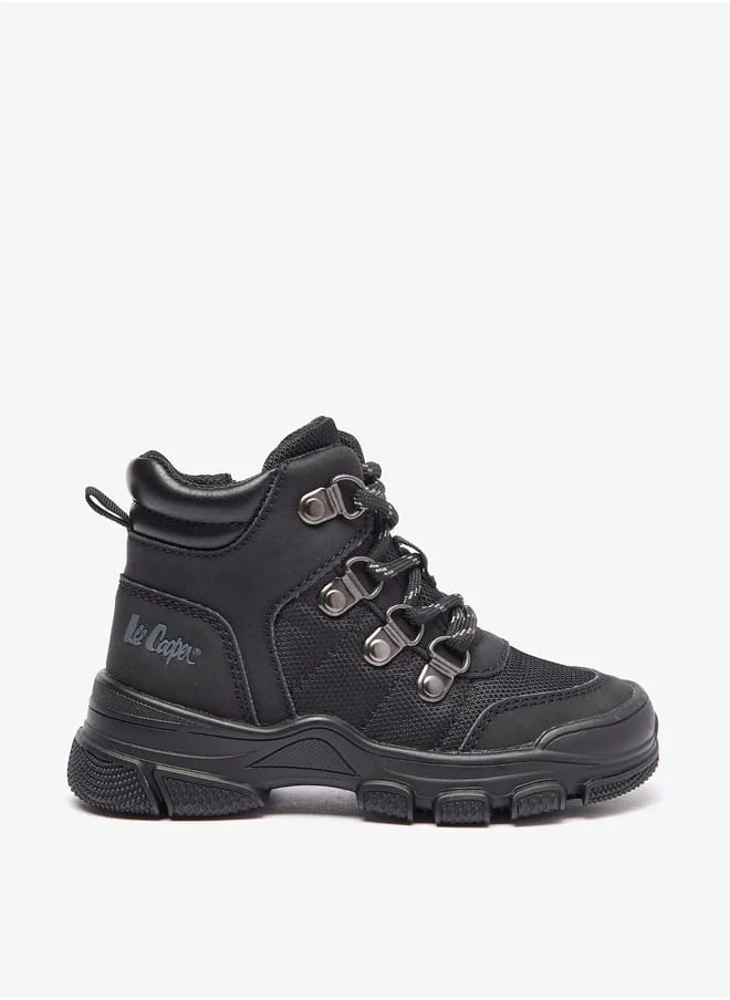 Lee Cooper Boys' Panelled Ankle Boots with Zip Closure