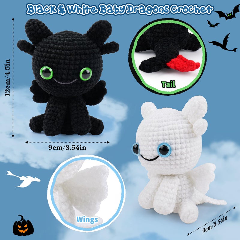 Fighting to Achieve Easter Crochet Kit for Beginners, Bunny and Bear Crochet Kit with Step-by-Step Video Tutorials, Crocheting Kit for Starter, Beginner Crochet Kit for Adult, Stuffed Animal Knitting Kit for Birthday - Image 3