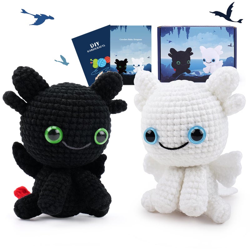 Fighting to Achieve Easter Crochet Kit for Beginners, Bunny and Bear Crochet Kit with Step-by-Step Video Tutorials, Crocheting Kit for Starter, Beginner Crochet Kit for Adult, Stuffed Animal Knitting Kit for Birthday - Image 1