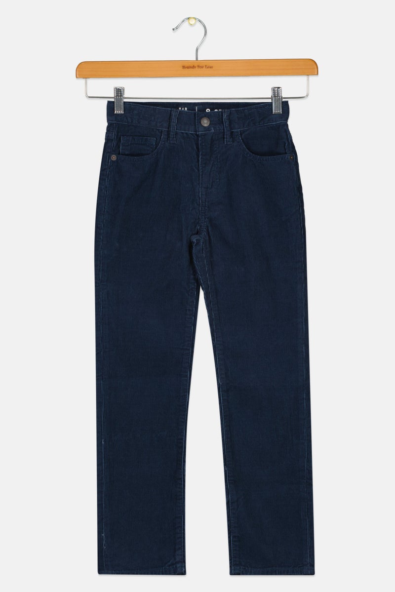 GAP Kids Boy Corduroy Pants, Navy Blue  - Image 1
