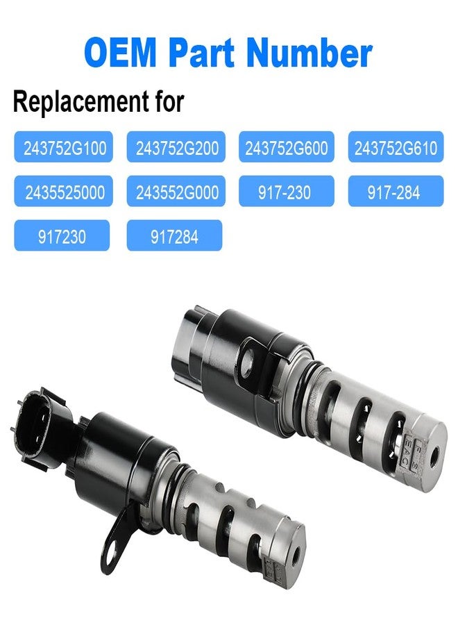 zayody Engine Variable Valve Timing (VVT) Solenoid Compatible with Hyundai Sonata Tucson Santa Fe Kia Forte Optima Rondo Magentis Sorento L4 2.4L 2.0L Replacement for 243752G100 - Image 2